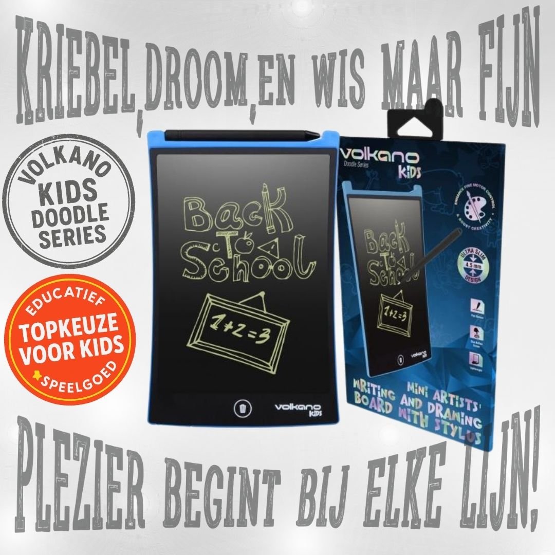 Volkano Doodle VK - 850 - BK LCD - schrijftablet – 8.5 inch, Blauw - FivesquareNLBlauwVolkano Doodle VK - 850 - BK LCD - schrijftablet – 8.5 inch, Blauw