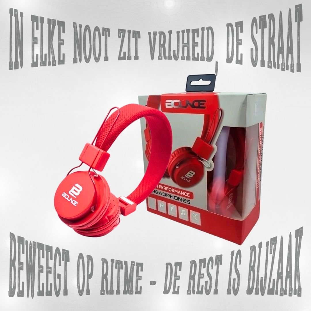 Bounce Ball Serie – Opvouwbare Bedrade Hoofdtelefoon, 40mm, 3.5mm AUX, Rood - FivesquareNLRoodBounce Ball Serie – Opvouwbare Bedrade Hoofdtelefoon, 40mm, 3.5mm AUX, Rood