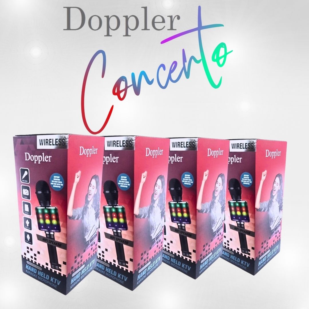 Doppler Concerto Series Karaoke Microfoon Bluetooth Met Speaker RGB Verlichting Opname Stemonderdrukking - FivesquareNLDoppler Concerto Series Karaoke Microfoon Bluetooth Met Speaker RGB Verlichting Opname Stemonderdrukking