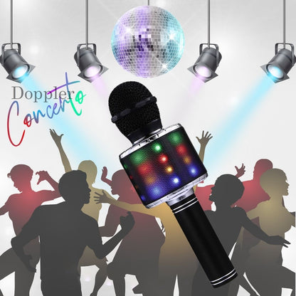 Doppler Concerto Series Karaoke Microfoon Bluetooth Met Speaker RGB Verlichting Opname Stemonderdrukking - FivesquareNLDoppler Concerto Series Karaoke Microfoon Bluetooth Met Speaker RGB Verlichting Opname Stemonderdrukking