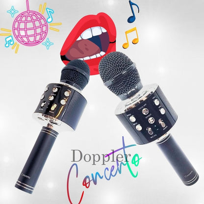 Doppler Concerto Series Karaoke Microfoon Bluetooth Met Speaker RGB Verlichting Opname Stemonderdrukking - FivesquareNLDoppler Concerto Series Karaoke Microfoon Bluetooth Met Speaker RGB Verlichting Opname Stemonderdrukking