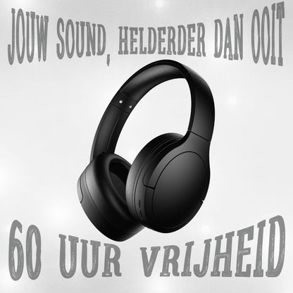 Doppler draadloze over-ear hoofdtelefoon met Bluetooth 5.3, ENC ruisonderdrukking, Hi-Fi geluid en 60 uur batterijduur