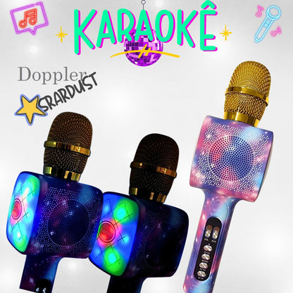 Doppler Stardust Karaoke Microfoon Geluidsverandering en Opname Functie, Verlichte Microfoon - FivesquareNLDoppler Stardust Karaoke Microfoon Geluidsverandering en Opname Functie, Verlichte Microfoon