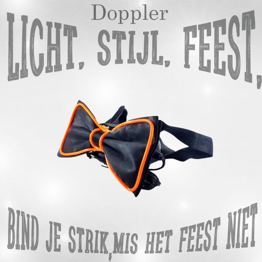 Witte LED vlinderdas van Doppler – lichtgevende feestaccessoire voor Koningsdag, bruiloften, verjaardagen en festivals
doppler-witte-led-vlinderdas-koningsdag-feestaccessoire