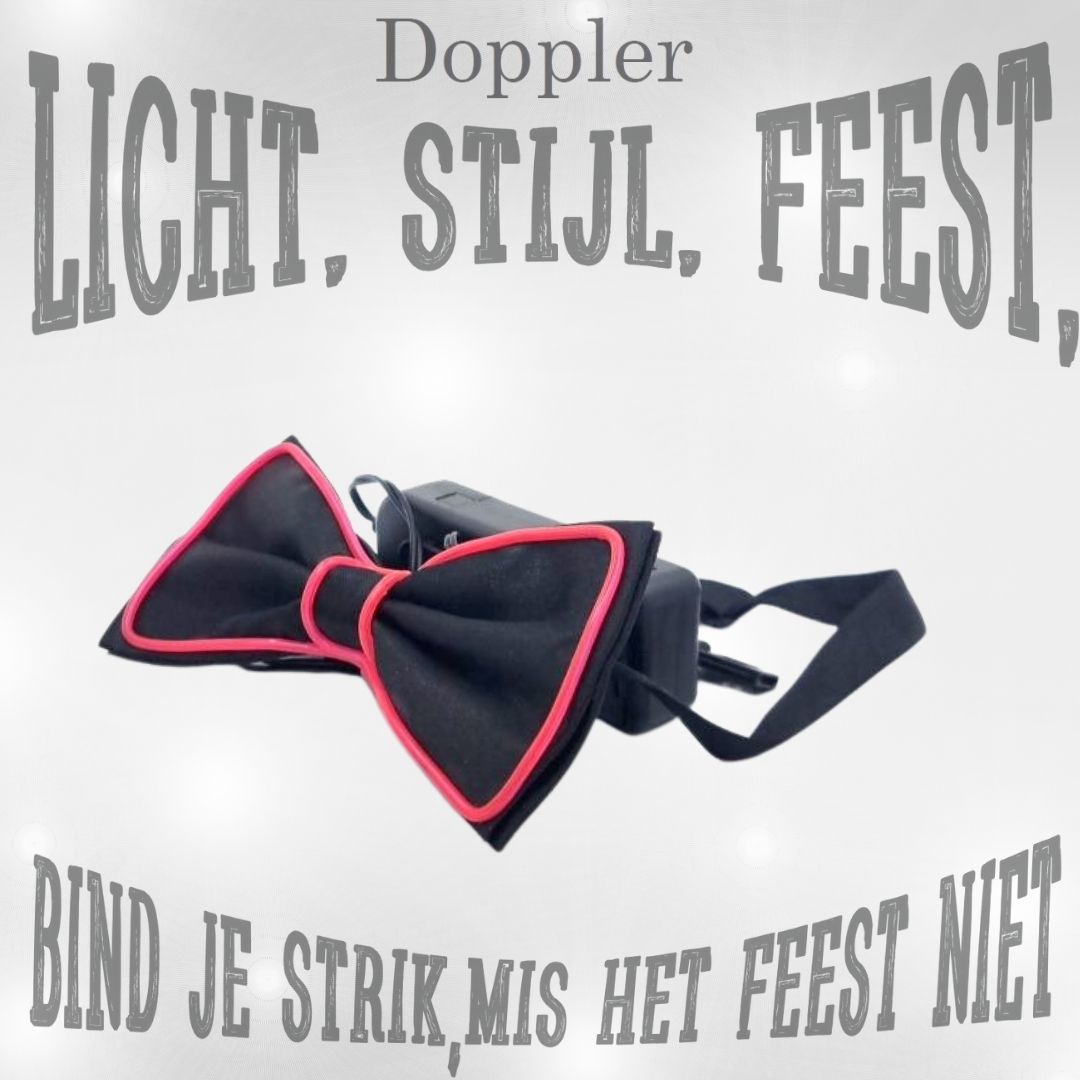 LED vlinderdas van Doppler – lichtgevende feestaccessoire voor Koningsdag, bruiloften, verjaardagen en festivals
doppler led vlinderdas koningsdag feestaccessoire