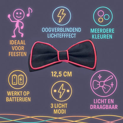 LED vlinderdas van Doppler – lichtgevende feestaccessoire voor Koningsdag, bruiloften, verjaardagen en festivals
doppler led vlinderdas koningsdag feestaccessoire