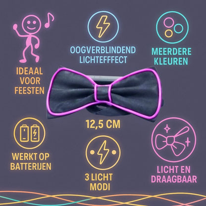 LED vlinderdas van Doppler – lichtgevende feestaccessoire voor Koningsdag, bruiloften, verjaardagen en festivals
doppler led vlinderdas koningsdag feestaccessoire