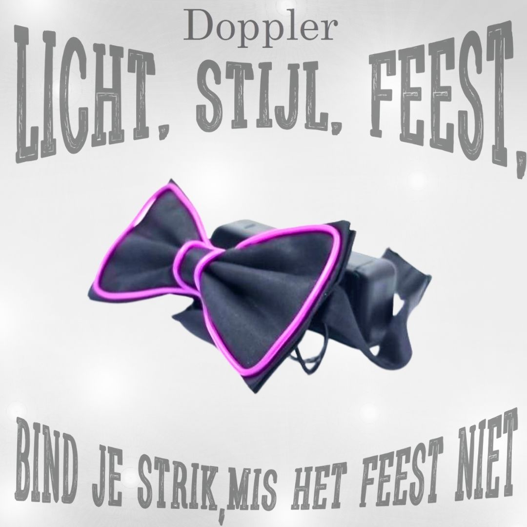 LED vlinderdas van Doppler – lichtgevende feestaccessoire voor Koningsdag, bruiloften, verjaardagen en festivals
doppler led vlinderdas koningsdag feestaccessoire