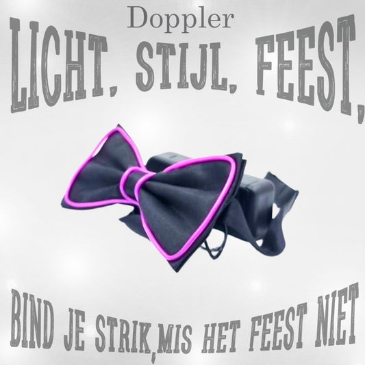 LED vlinderdas van Doppler – lichtgevende feestaccessoire voor Koningsdag, bruiloften, verjaardagen en festivals
doppler led vlinderdas koningsdag feestaccessoire