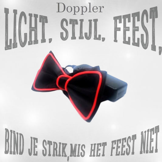 LED vlinderdas van Doppler – lichtgevende feestaccessoire voor Koningsdag, bruiloften, verjaardagen en festivals
doppler led vlinderdas koningsdag feestaccessoire