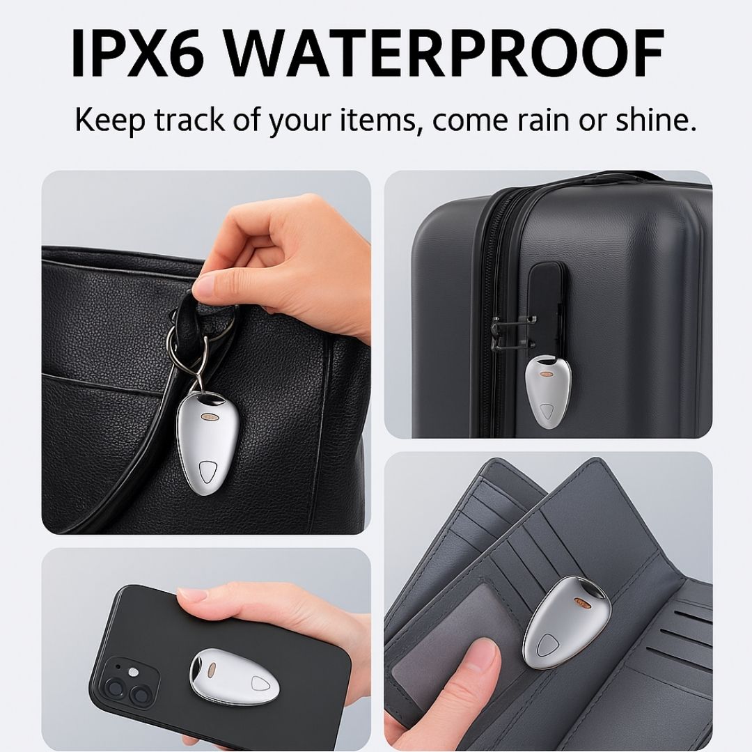 Locator Bluetooth tracker – IPX6 waterdicht ontwerp, compatibel met Apple Find My. Ideaal voor sleutels, tassen, huisdieren en meer