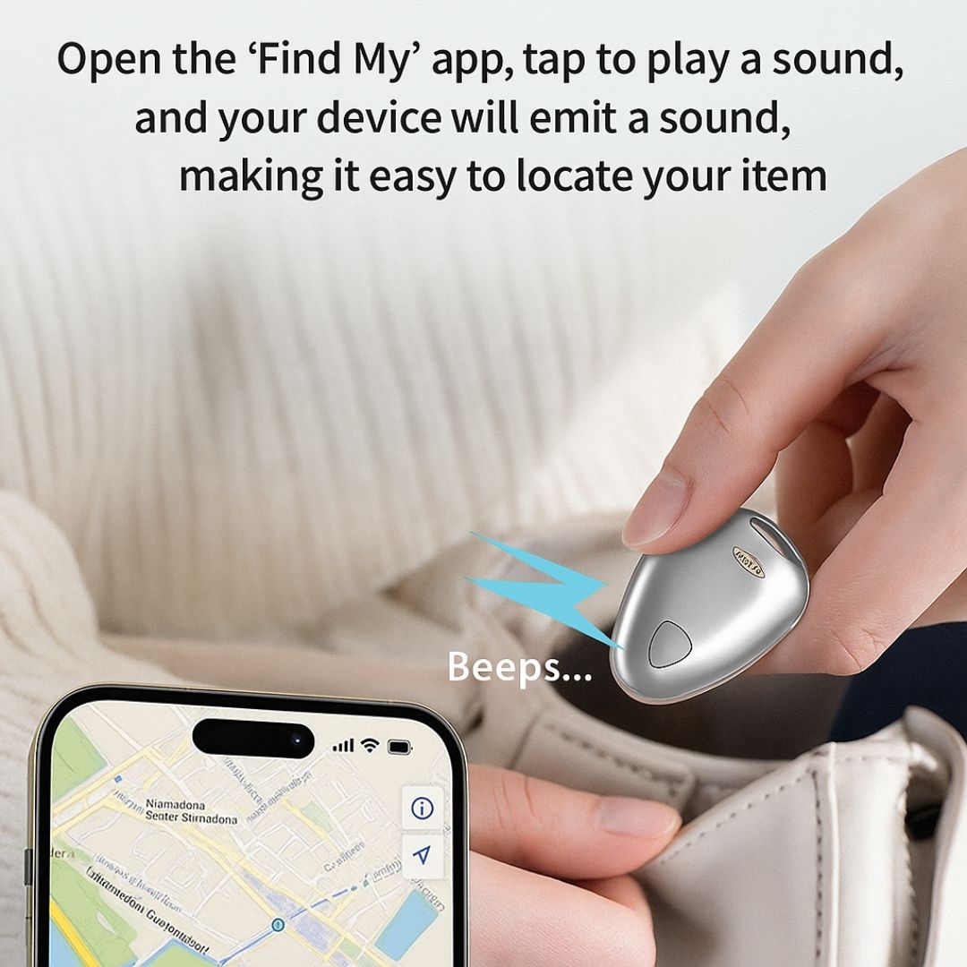 Locator Bluetooth tracker – IPX6 waterdicht ontwerp, compatibel met Apple Find My. Ideaal voor sleutels, tassen, huisdieren en meer