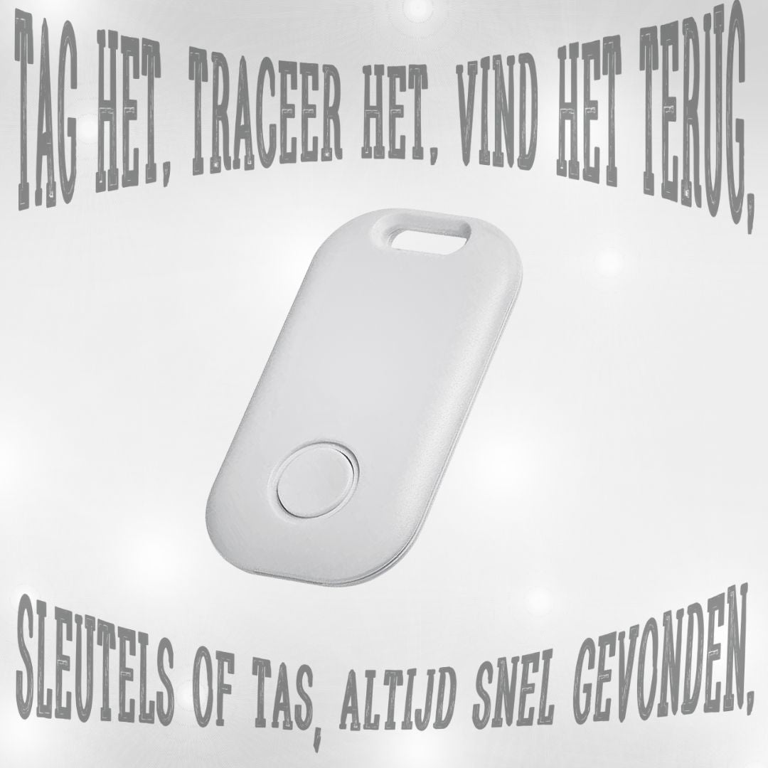 "Smart Locator Bluetooth tracker – ultradun ontwerp, compatibel met Apple Find My. Voor sleutels, tassen, portemonnees en meer."