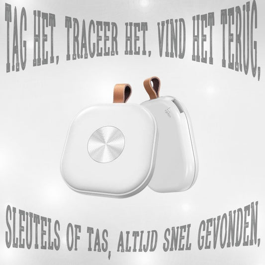 Vingnut Apple Compatibele Smart Tag NL – Bluetooth Volgapparaat – Wit