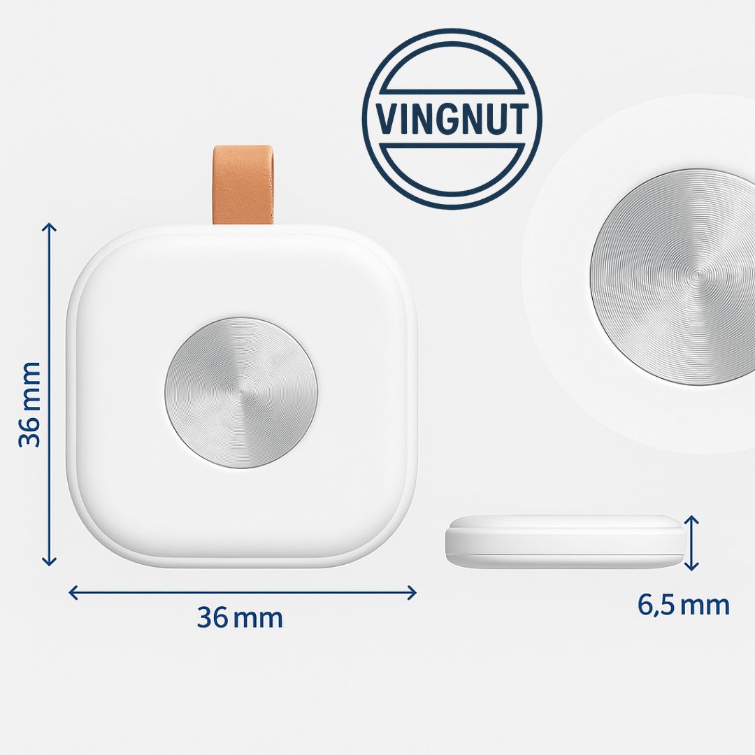 Vingnut Apple Compatibele Smart Tag NL – Bluetooth Volgapparaat – Wit