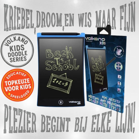 Volkano Doodle VK - 850 - BK LCD - schrijftablet – 8.5 inch, Blauw - FivesquareNLBlauwVolkano Doodle VK - 850 - BK LCD - schrijftablet – 8.5 inch, Blauw